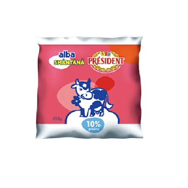 Smantana President Alba 10% 450 g (pungă polietilenă) - image 1