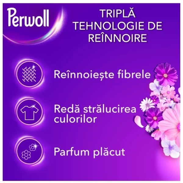 Perwoll Гель для стирки4л Renew Blossom 80 стирок - image 3