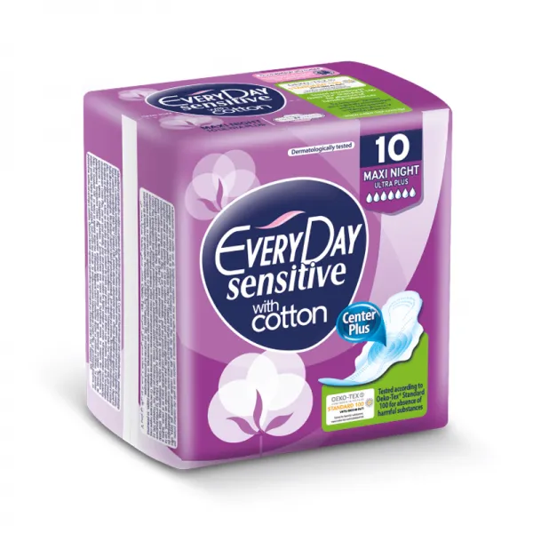 Everyday Absorbante Ultra Plus Sensitive Maxi Night 10buc - image 1