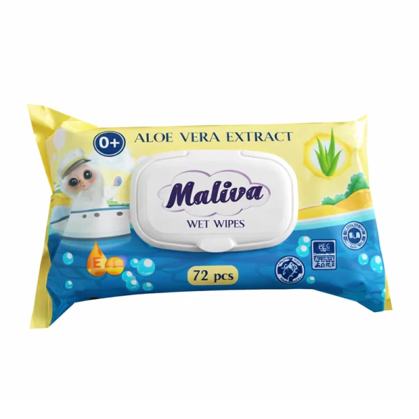 Maliva влажные салфетки Ромашка 72 шт - image 1