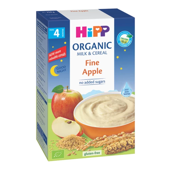 HiPP Молочная органическая каша рисово-пшеничная с яблоками «Спокойной ночи», 250г - image 1