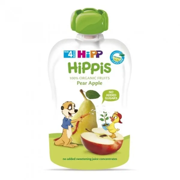 HiPP Piure de fructe (mar, para) de la 4 luni 100g - image 1