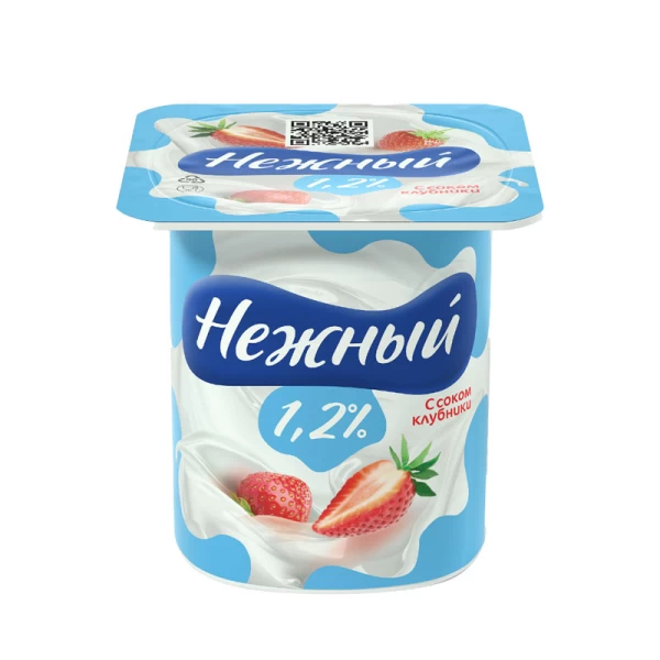 Iaurt Nejnii 1.2% cu suc de căpșuni 100 g - image 1