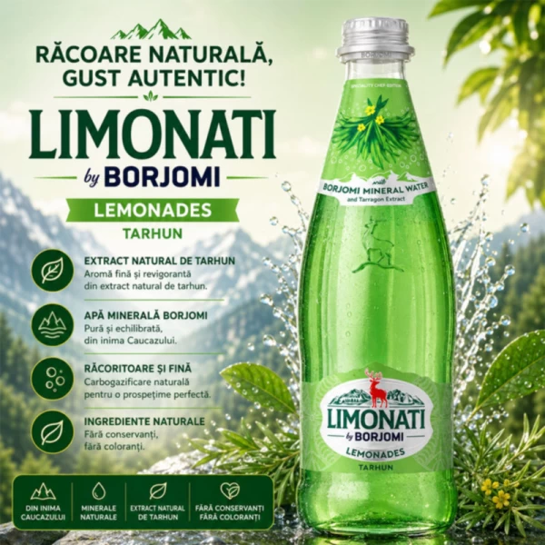 Borjomi Limonade tarragon sticla 0,5 l - image 2
