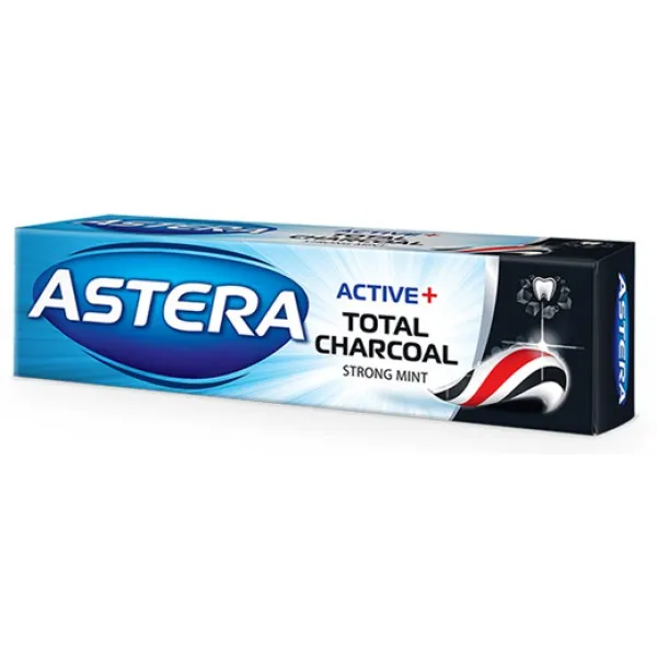 Astera pasta de dinti Active Total Charcoal 100ml - image 1