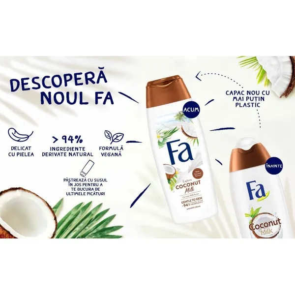 Fa Gel de dus Ccoconut Milk 400 ml - image 2