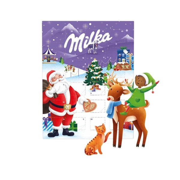 Milka Новогодний подарок Календарь 90г - image 1