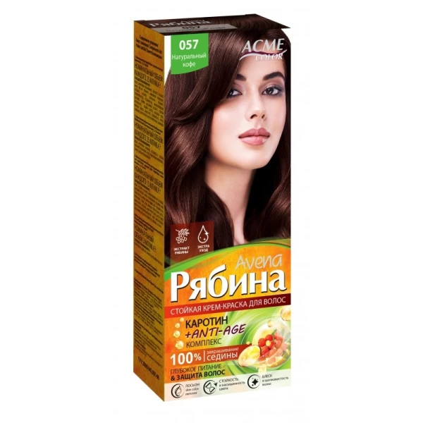 Vopsea pentru par ACME Riabina Avena, 057 - Cafea naturala, 100 ml - image 1