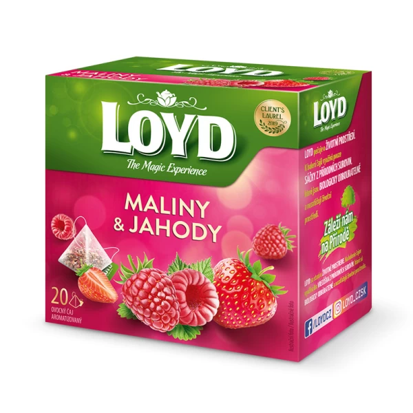 Ceai Loyd Tea zmeura si capsuna 20 buc - image 1
