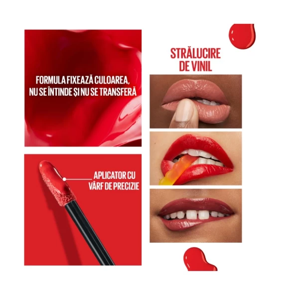 Maybelline Ruj lichid SuperStay Vinyl INK 40 Witty 4,2 ml - image 4