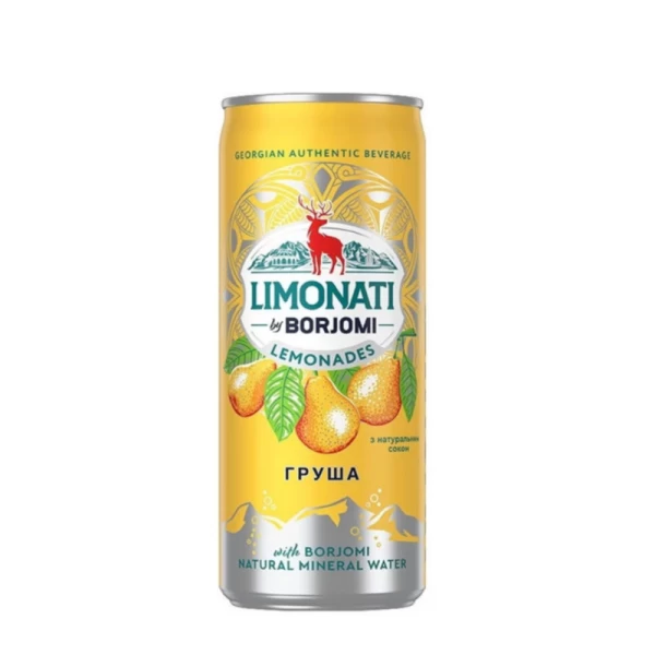 Напиток газированный Borjomi Limonati Груша 330 мл - image 1