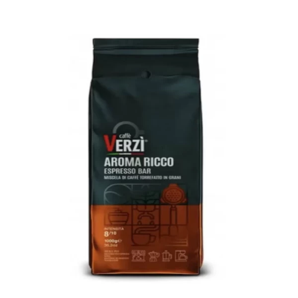 Verzi Caffe Aroma Ricco Кофе в зёрнах 1 кг - image 1