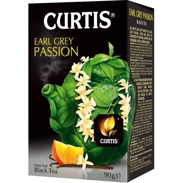 Чай черный Curtis Earl Grey Passion 90g - image 1