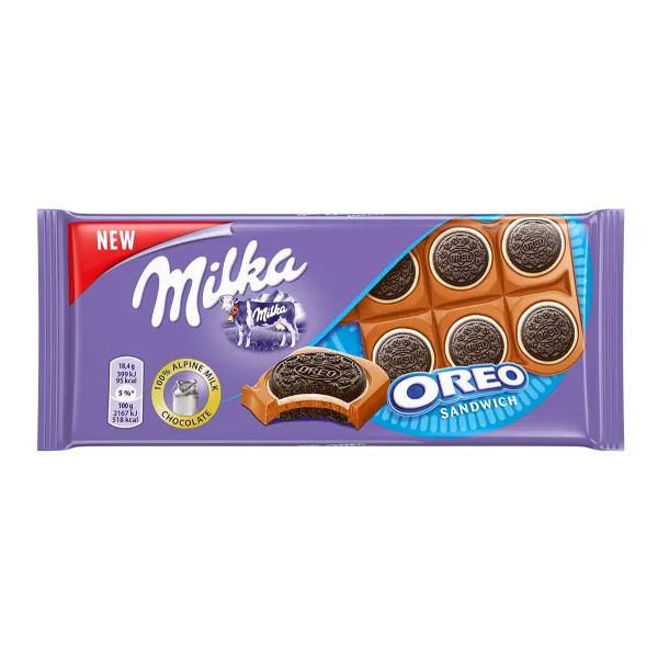Milka Ciocolata cu bucati intregi de Oreo 92g - image 1
