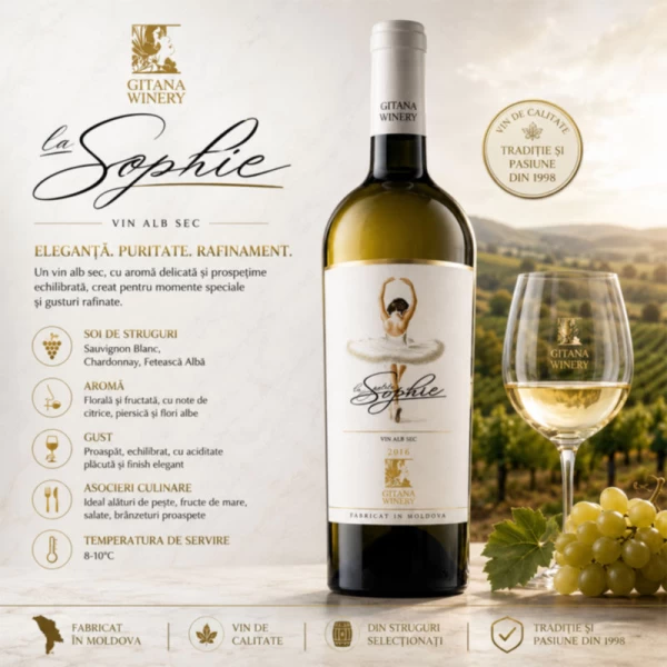 Gitana La Petite Sophie vin alb sec 750ml - image 2