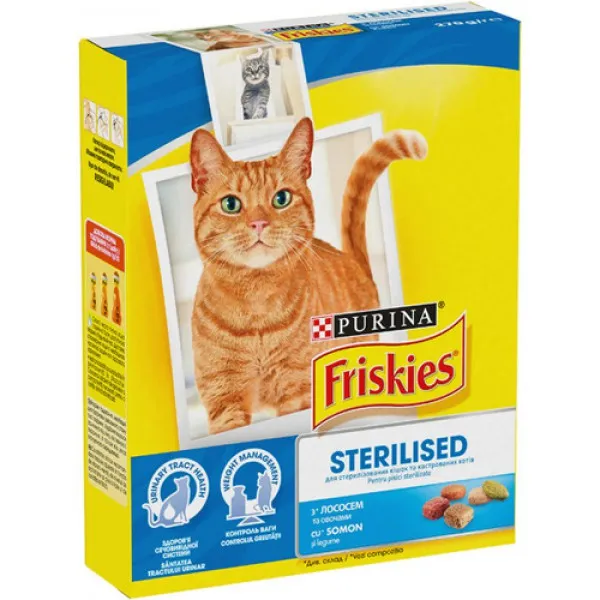 Friskies Neutered Сухой корм для кошек Cat Smn & Veg 270 г - image 1