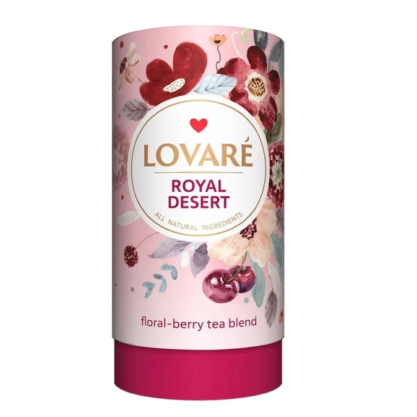 Lovare Ceai 80 g Royal Dessert, petale de flori si fructe de padure - image 1