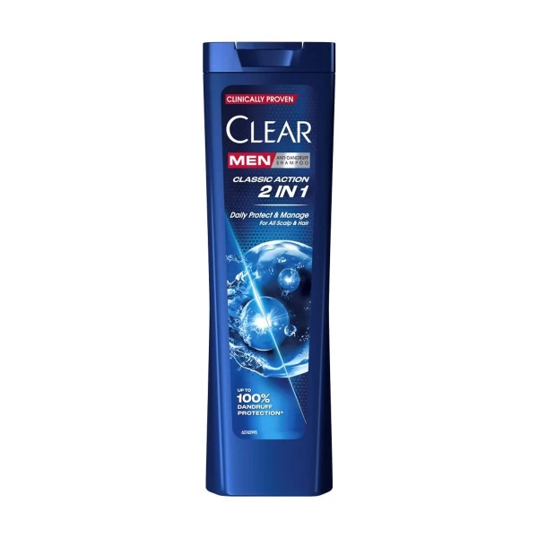 Clear Шампунь против перхоти 360мл Clean Action 2in1 - image 1