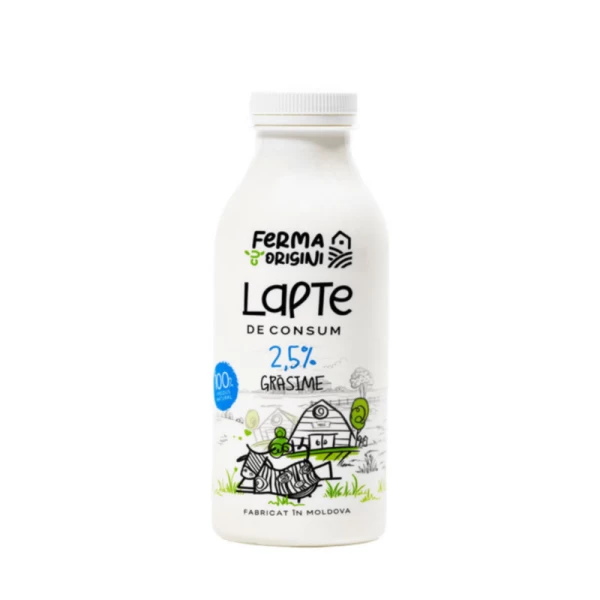 Ferma cu Origini Молоко 2,5%, 500 мл - image 1