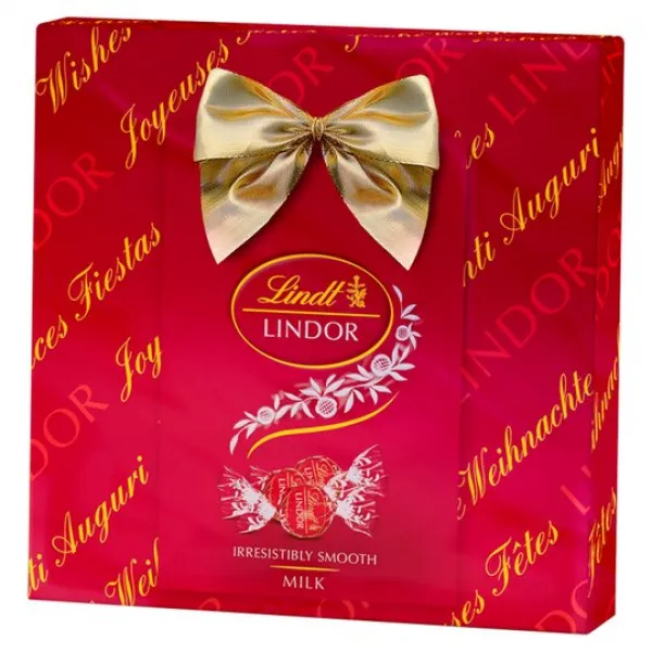 Lindt Lindor Молочные шоколадные конфеты 287г Xmas box - image 1