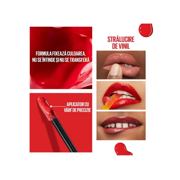 Maybelline Жидкая помада New York Superstay Vinyl Ink Стойкая 25 Red-Hot 4.2 мл - image 4