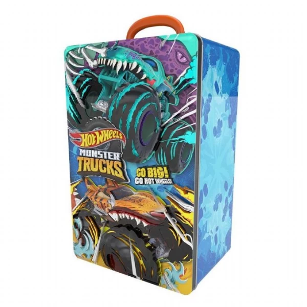 Hot Wheels Контейнер для хранения 6 машинок серии Monster Trucks - image 1