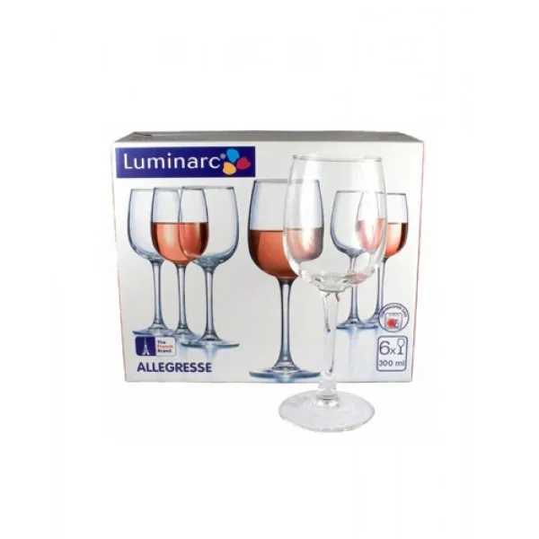 Набор бокалов для вина Allegresse 300 мл 6 штук - image 1