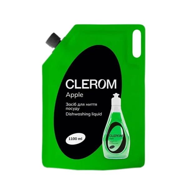 Clerom Жидкость для мытья посуды Apple запаска 1100мл - image 1