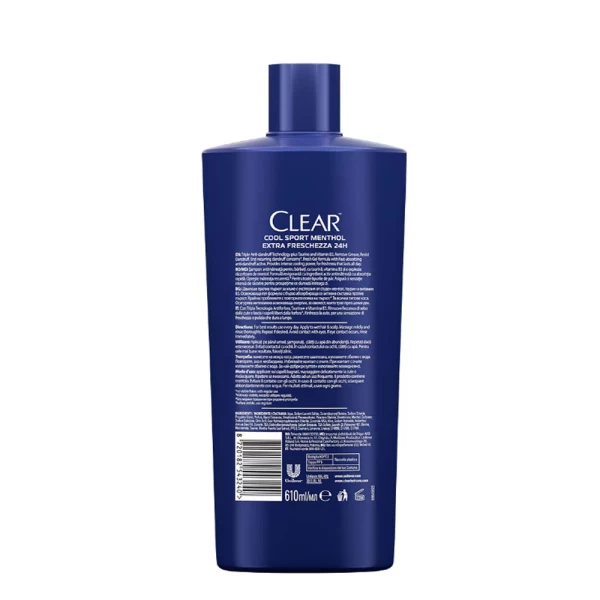 Clear Men Sampon Cool Sport Menthol 610 ml - image 2