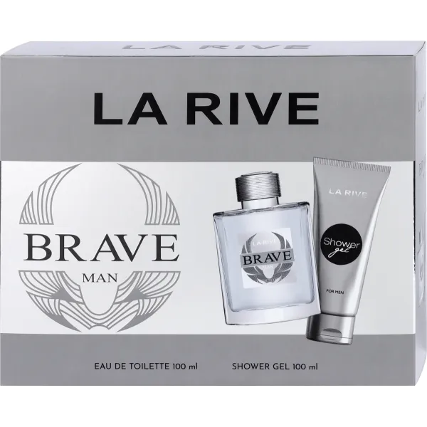 Set La Rive Man Brave (apa de toaleta100ml+gel de dus 100ml) - image 1