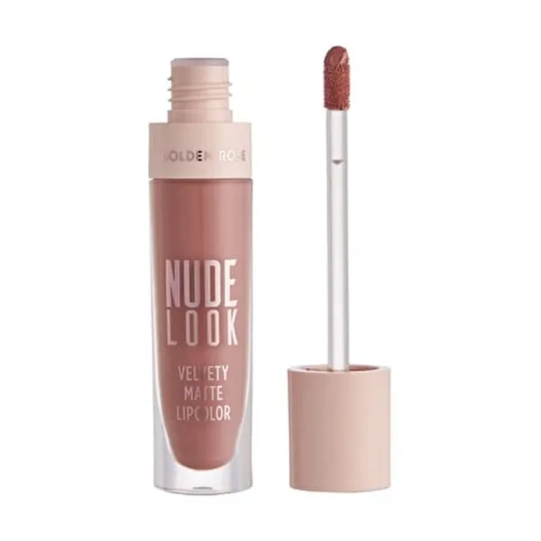 Golden Rose Матовая помада Nude Look Velvety 02 Peachy Nude - image 2