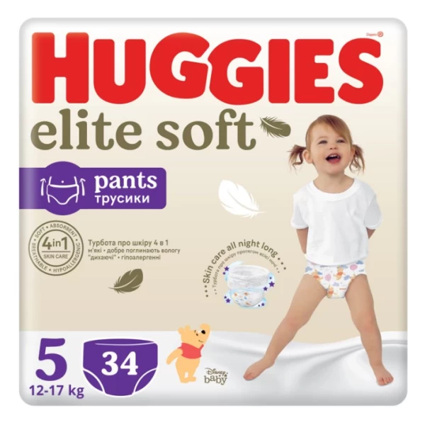 Huggies Трусики Extra Care Mega 5 (12-17 кг), 34 шт - image 1