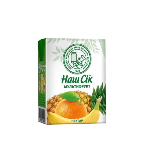 Нектар Наш Сік Мультифрукт 200 мл - image 1