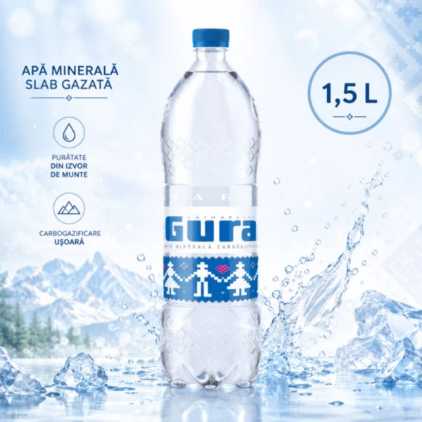 Gura Cainarului Вода слабогазированная 1,5 л - image 2