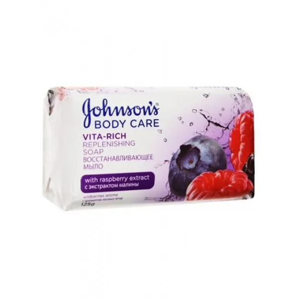 Мыло Johnson’s Body Care Vita Rich Восстанавливающее экстракт малины 90г - image 1