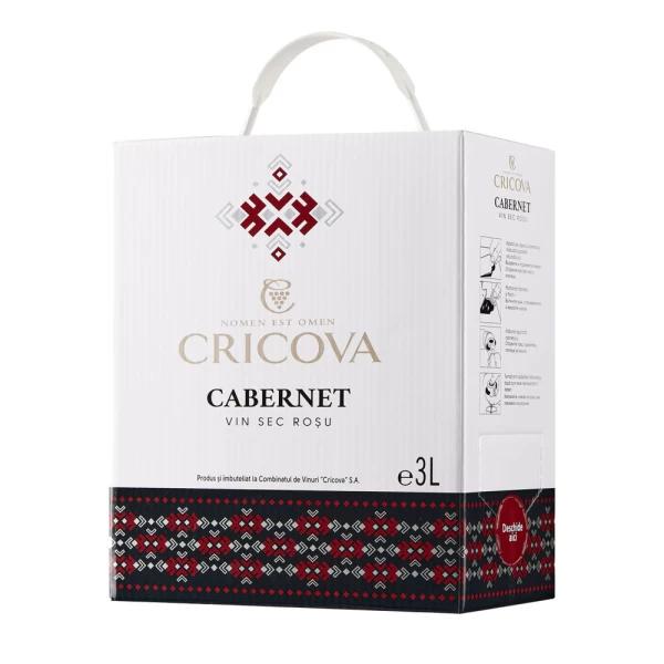Cricova Vin rosu sec Cabernet, Sauvignon Bag in Box 3 L - image 1
