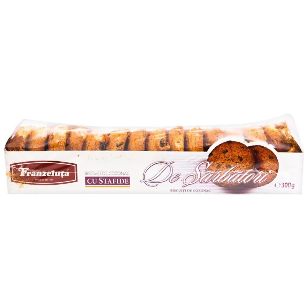 Biscuiti Franzeluta de Cozonac de ovaz cu stafide 300g - image 1