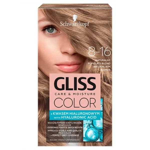 Gliss Color Краска для волос 8-16 Натуральный пепельный блондин - image 1