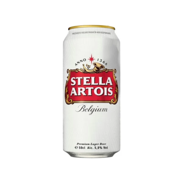 Stella Artois Светлое пиво лагер, 500 мл в банке - image 1