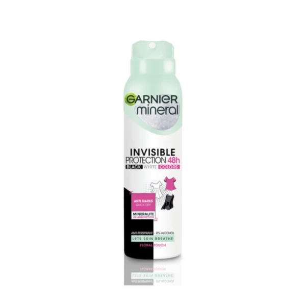 Garnier Mineral Invisible Fresh спрей-дезодорант-антиперспирант для женщин, 150 мл - image 1