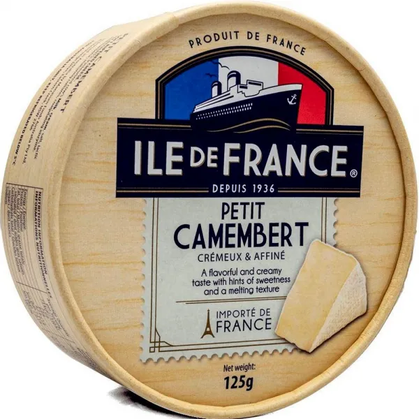 Ile de France Сыр мягкий с белой плесенью Камамбер маленький 50% 125г - image 3
