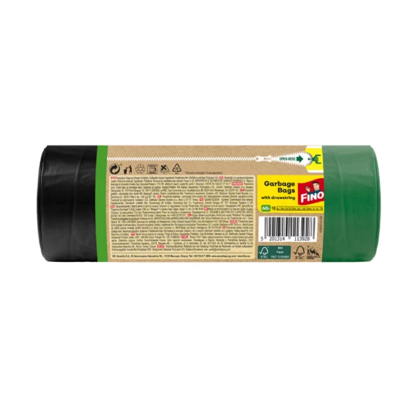 Fino Green Life Pungi pentru gunoi cu snur 60L 10buc - image 2