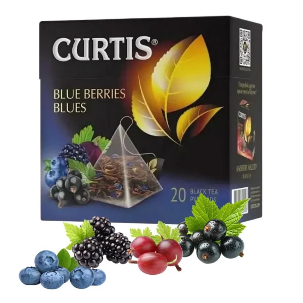 Чай черный Curtis Blue Berries Blues 20 пирамидок - image 2