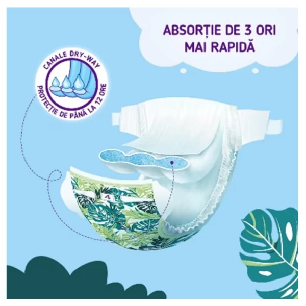 Pufies Scutece Sensitive Newborn Nr.1, 2-5 kg, 43 buc - image 3