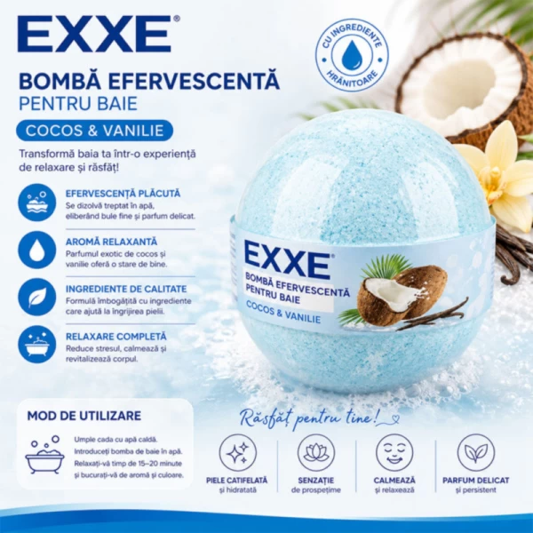 Exxe Minge de baie Cocos si Vanilie 120g - image 2