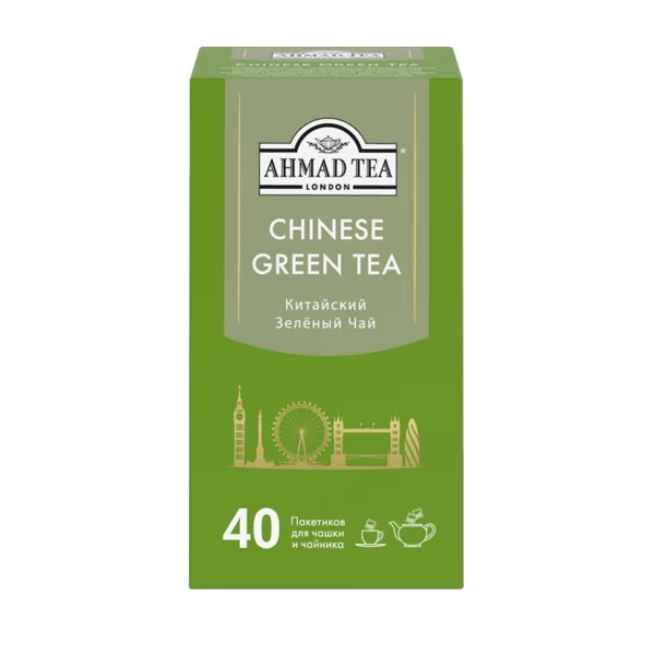 Ahmad Tea Ceai verde Chinese Green Tea 40 plicuri - image 1