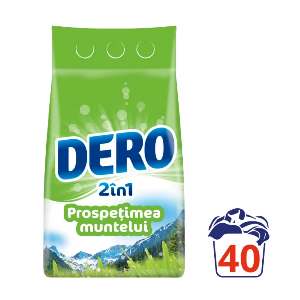 Dero Detergent de rufe 2in1 3kg Prospetimea Muntelui (40 spalari) - image 2