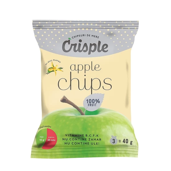 Crisple Яблочные чипсы с ванильным вкусом 40 г - image 1