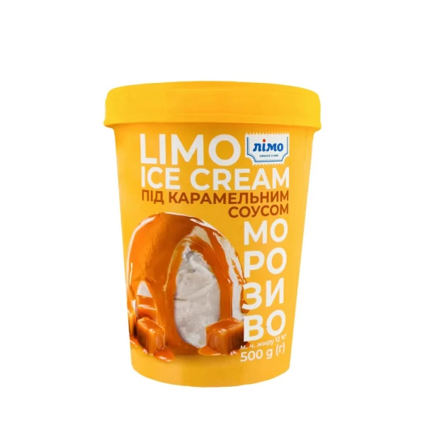 Limo Мороженое 500г с карамельным топпингом ведро - image 1