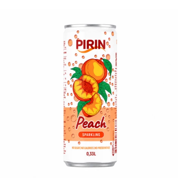 Газированная вода с ароматом персика Pirin 0,33 л - image 1